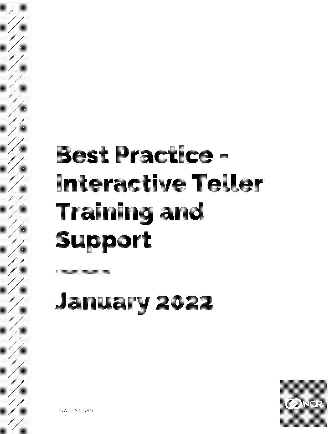 new teller training checklist