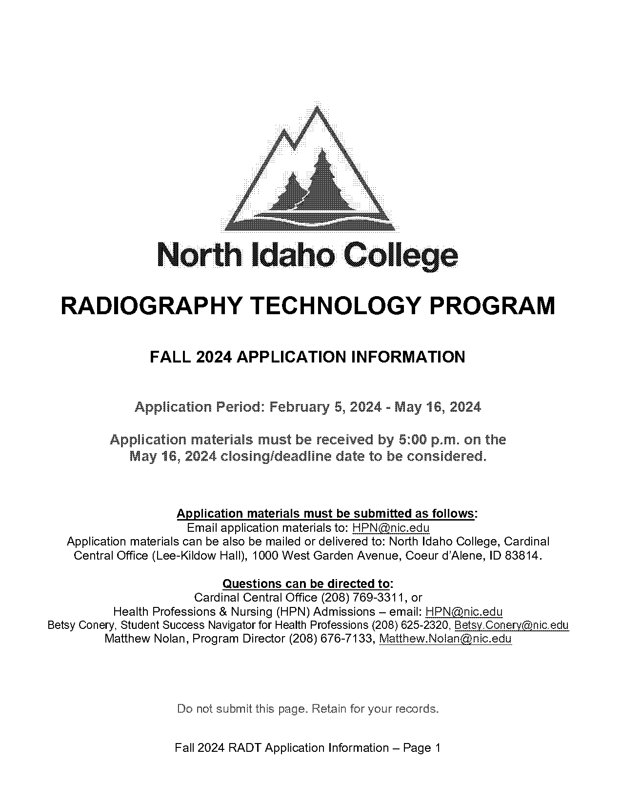 north idaho college gpa requirements