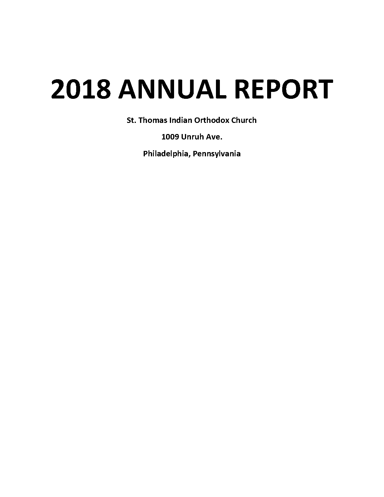 sample of church anniversary report