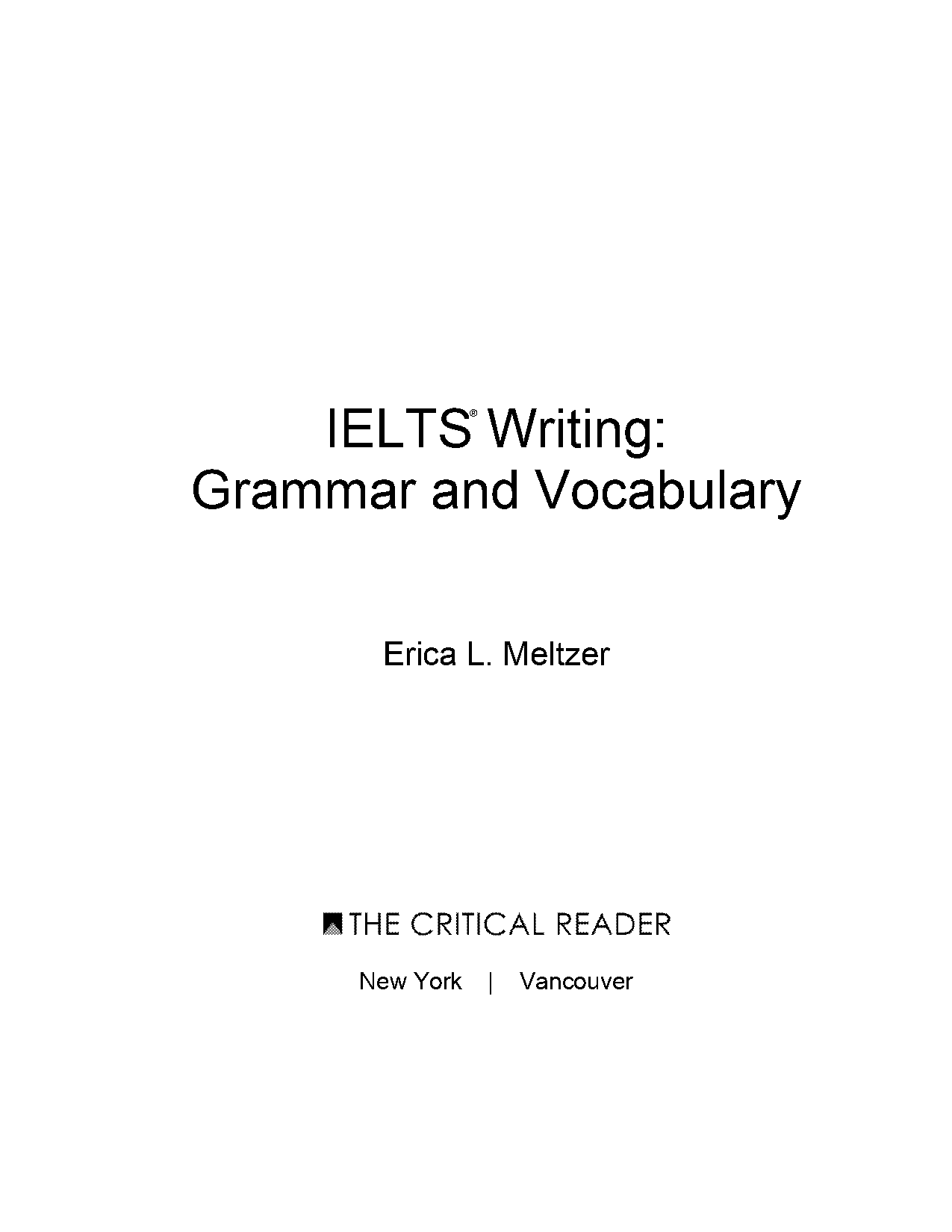 erica meltzer the critical reader pdf