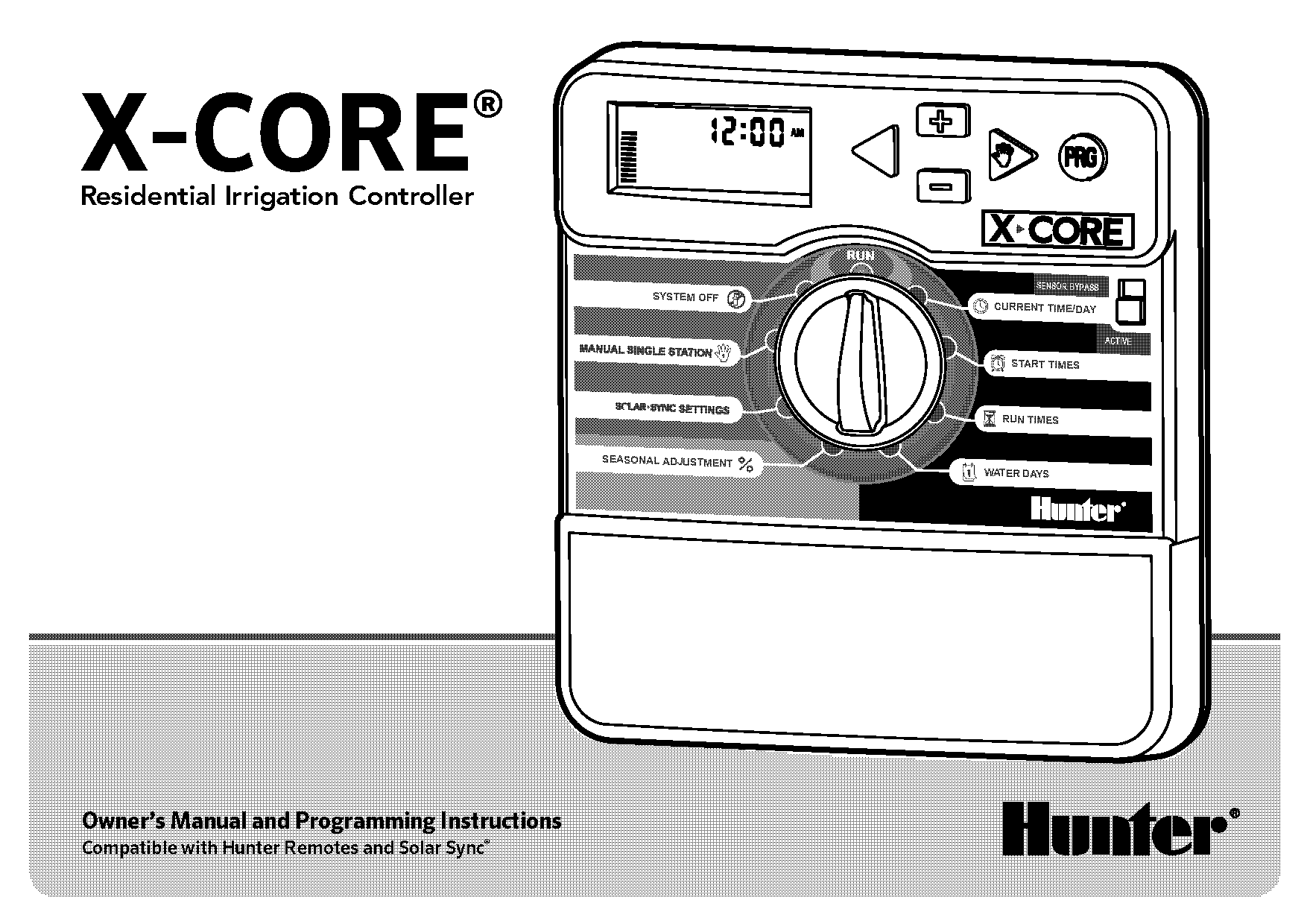 hunter irrigation timer instructions