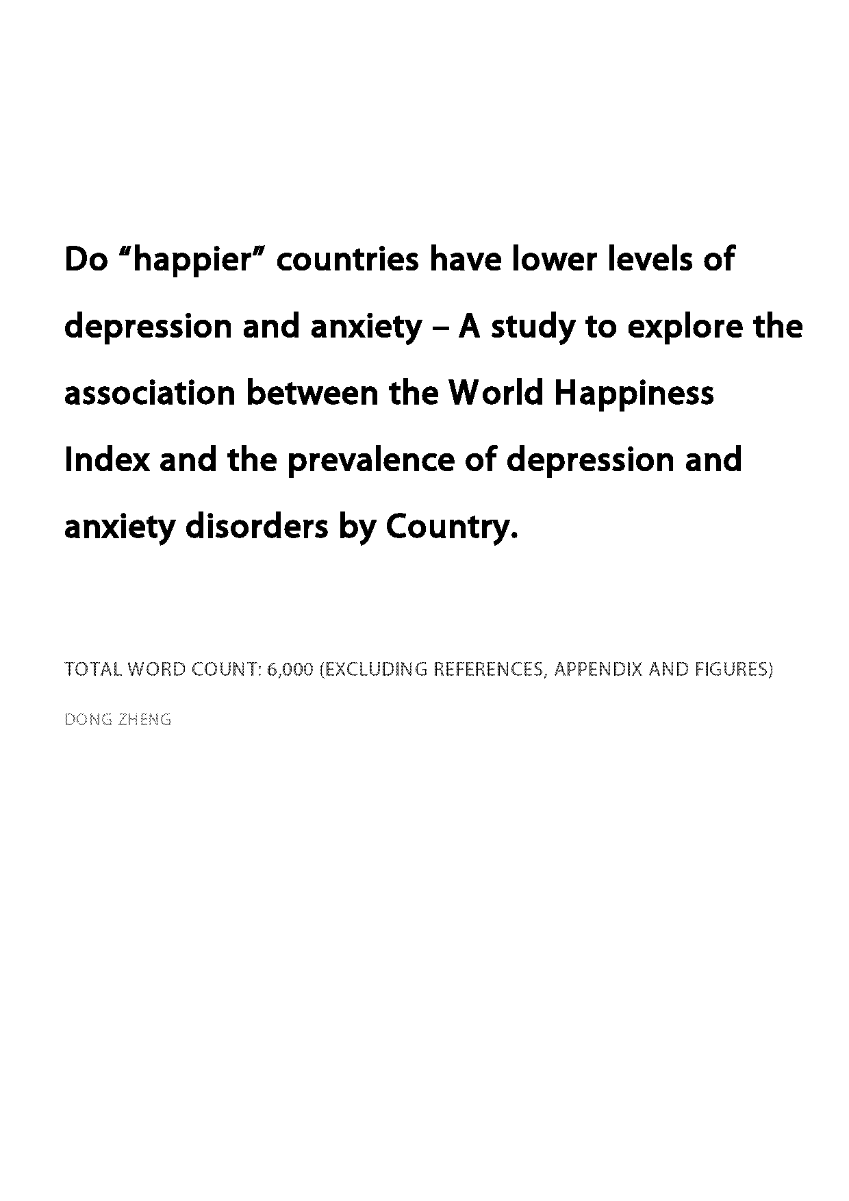 world happiness report variables