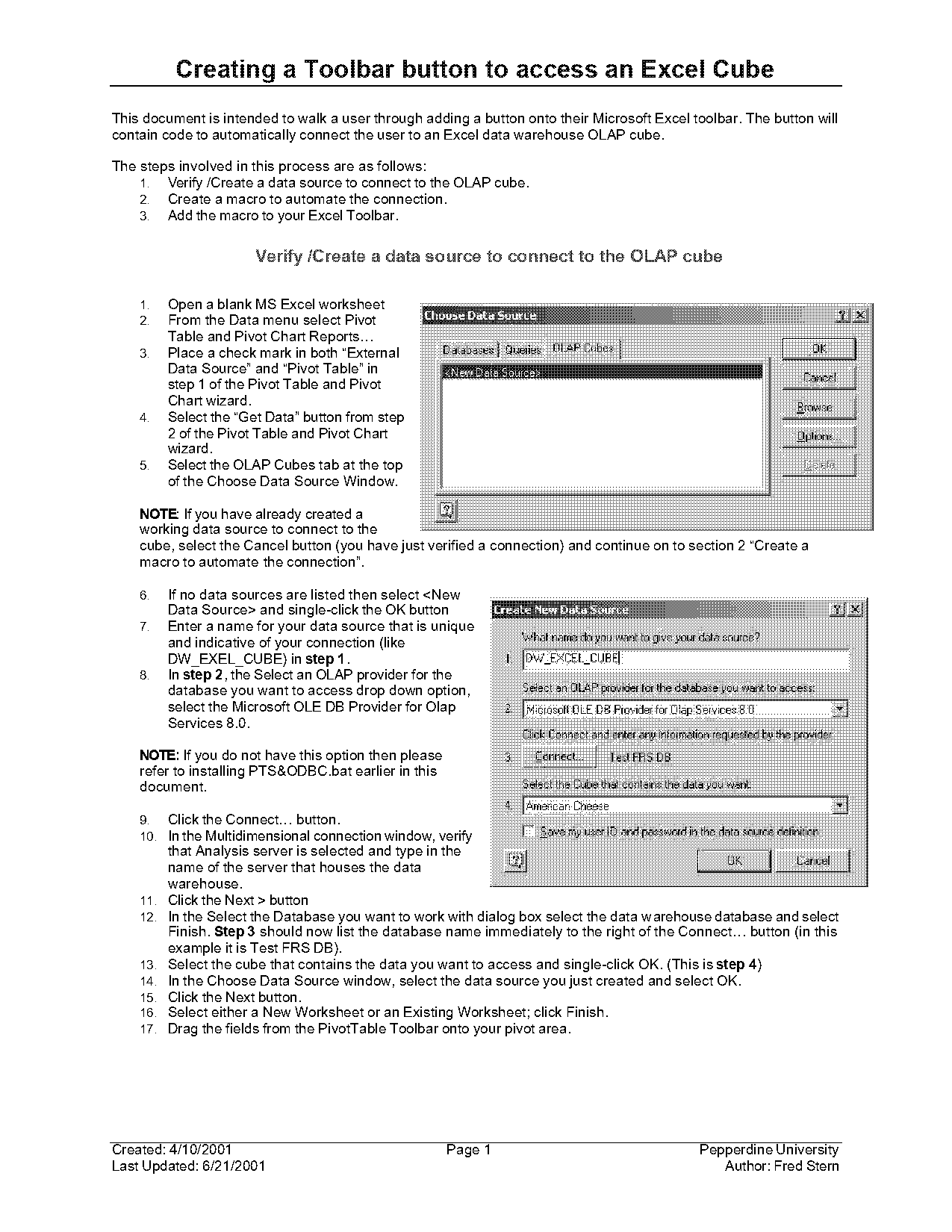 excel macro create chart from pivot table