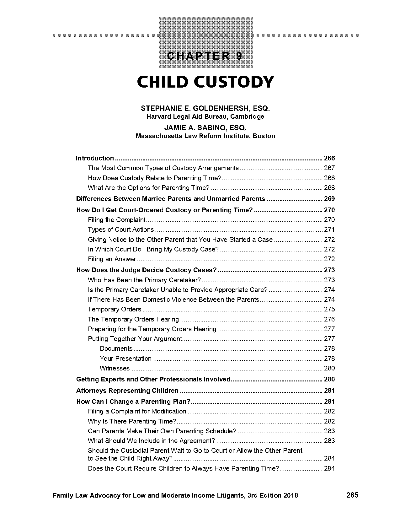 affidavit of care and custody massachusetts