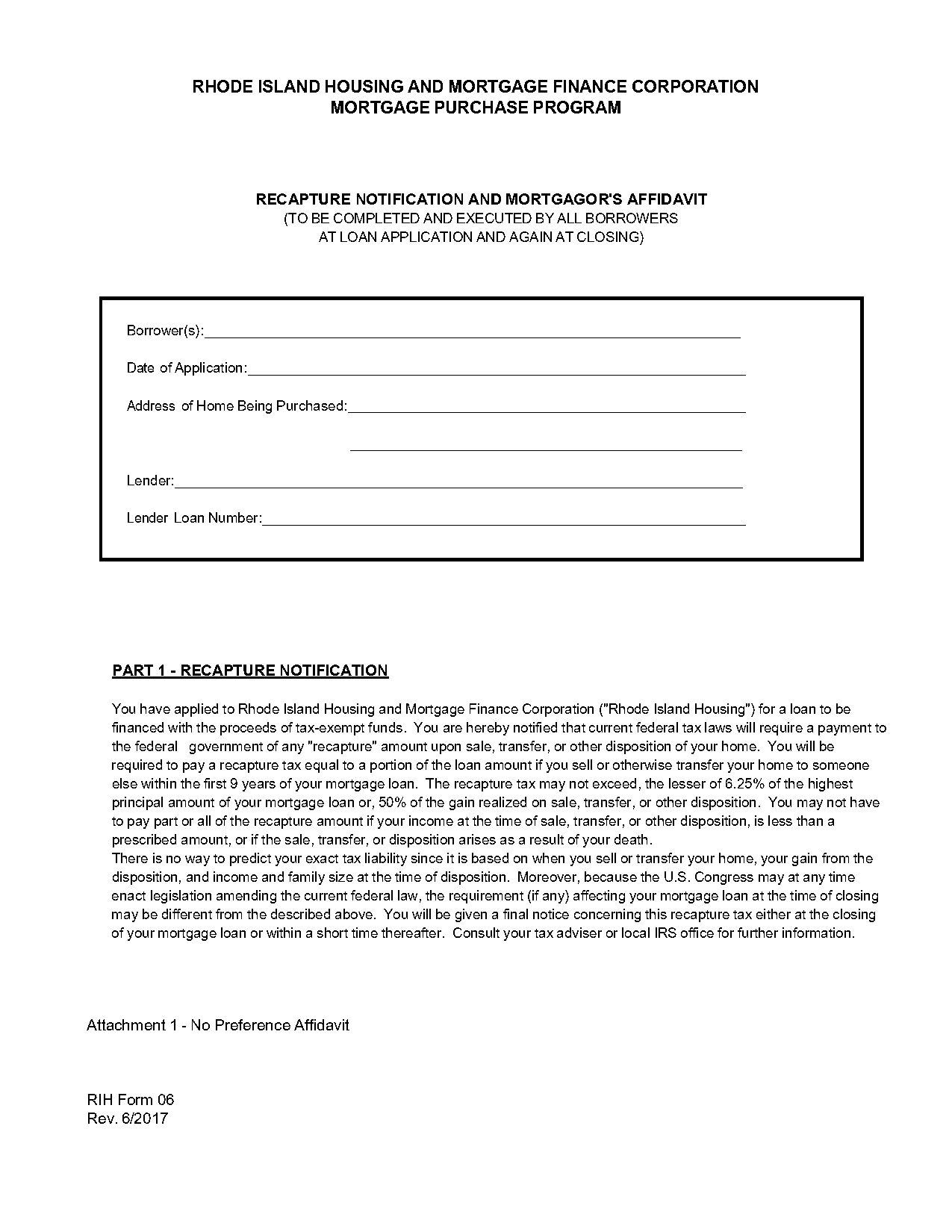 rhode island housing mortgage payment