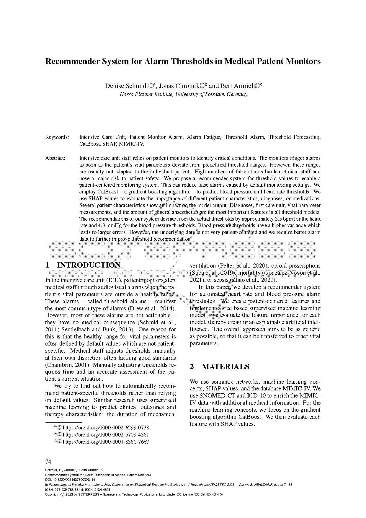 prediction thresholds recommendation system