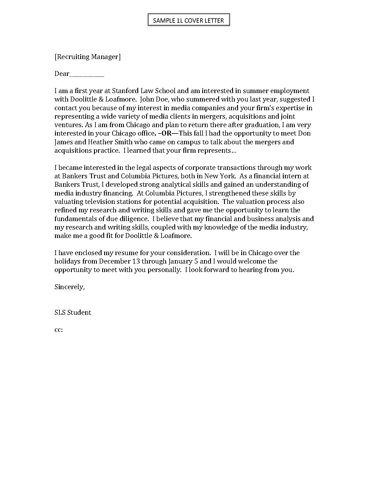 property manager cover letter sample