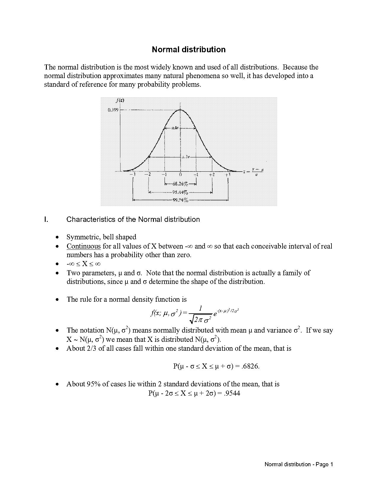 normal probability distribution sample size