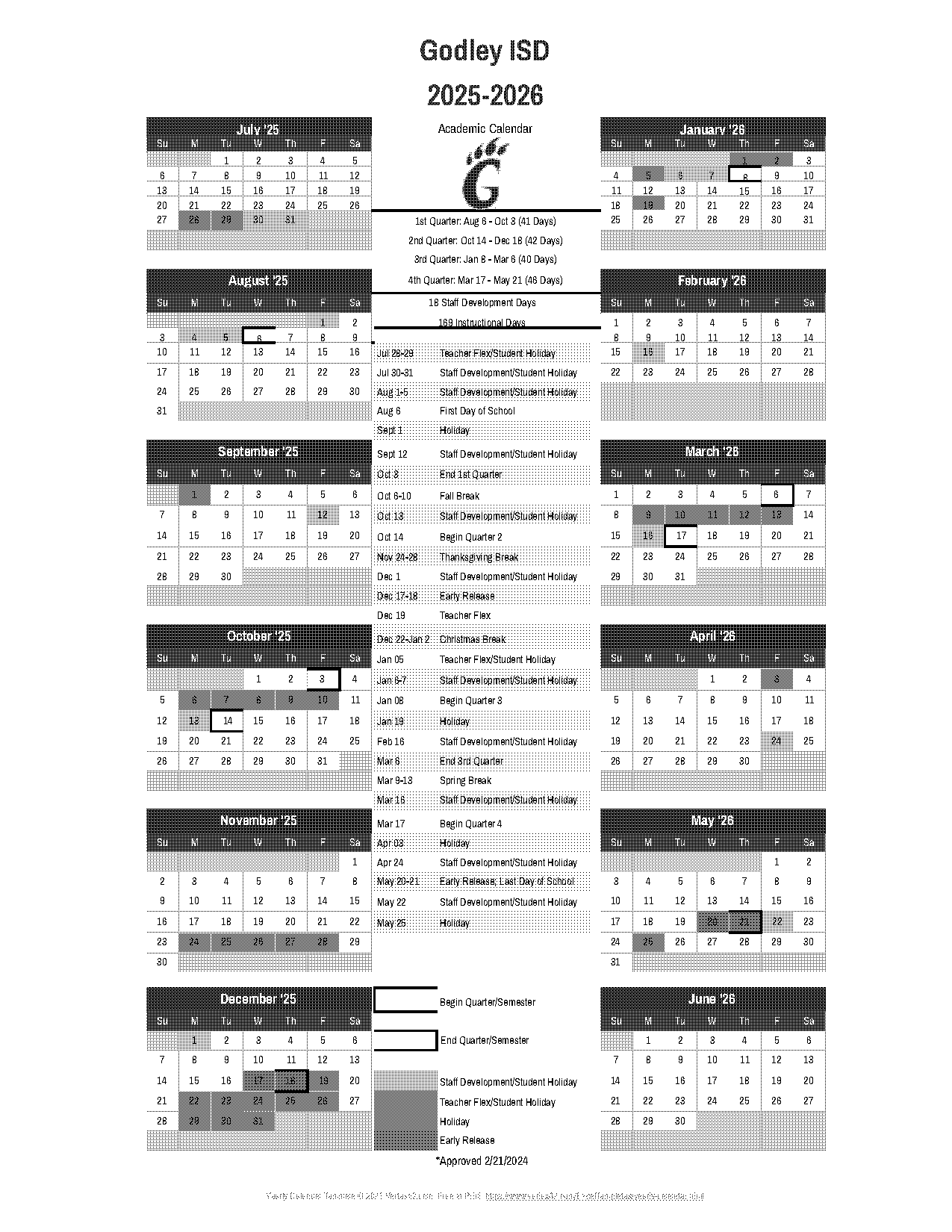 academic year calendar template excel