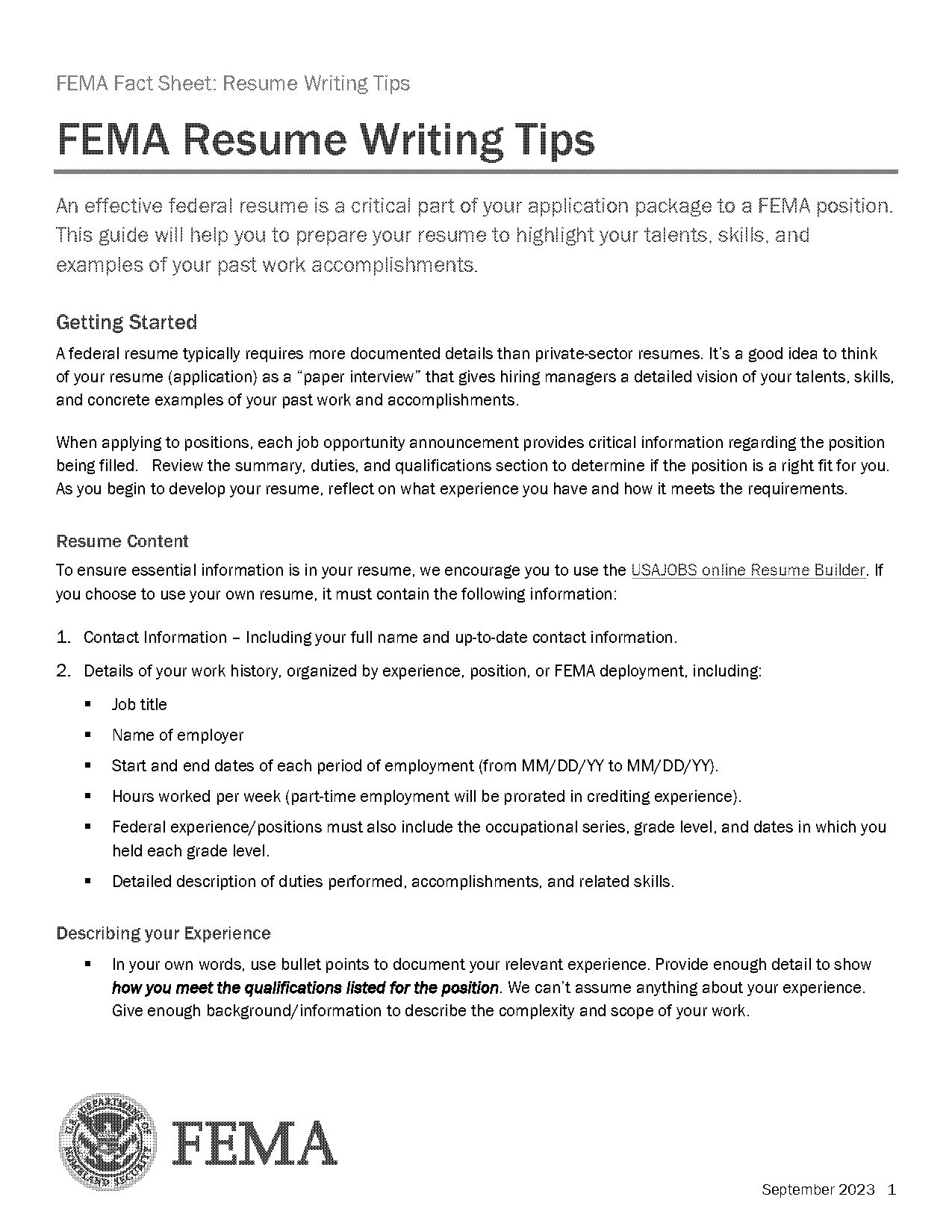 tips for writing a summary in a resume