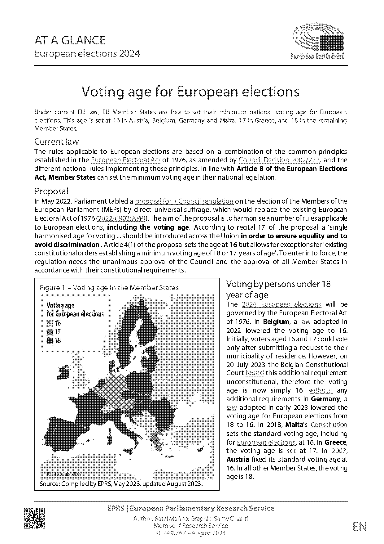 countries with age requirements