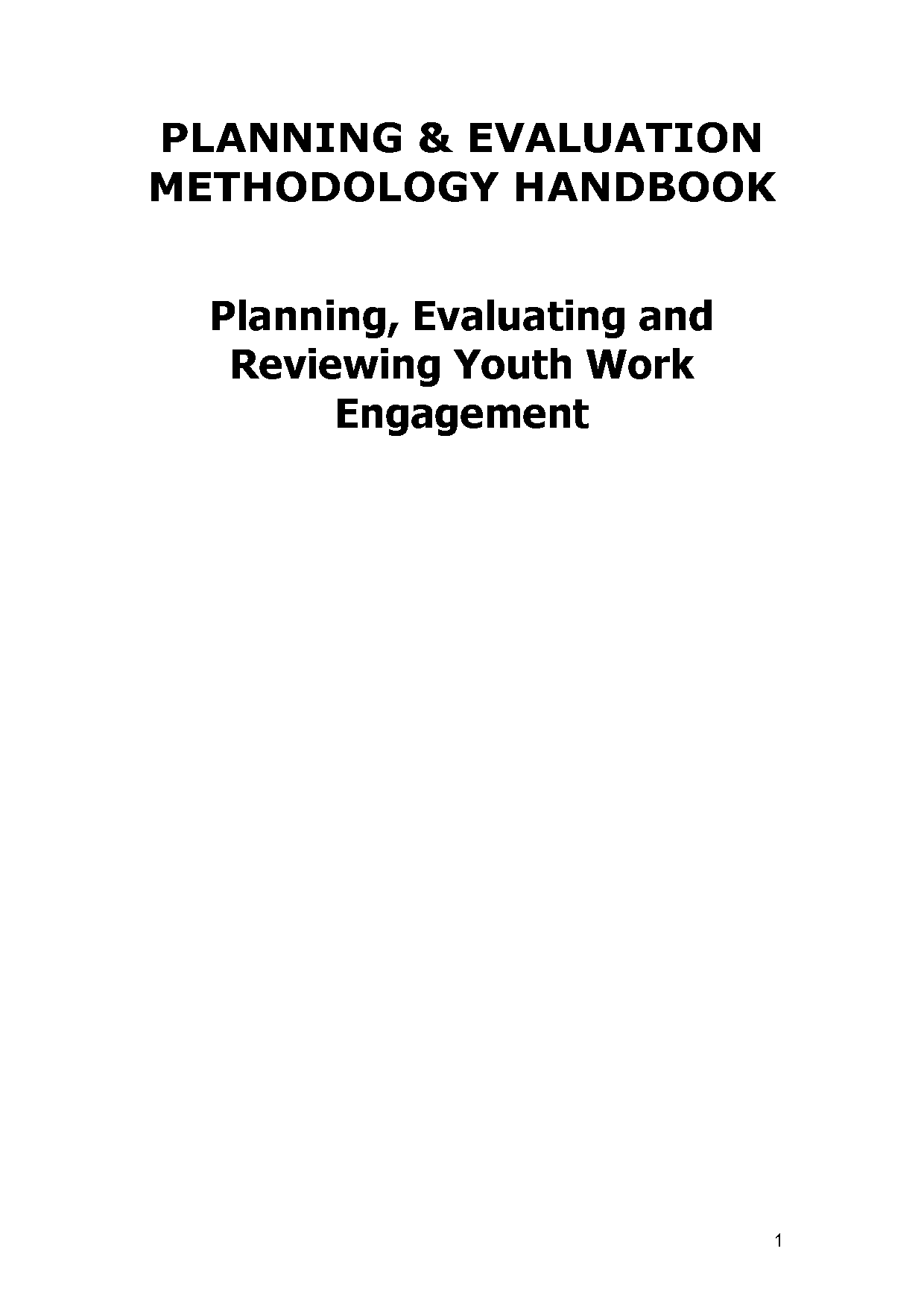 monitoring and evaluating youth work