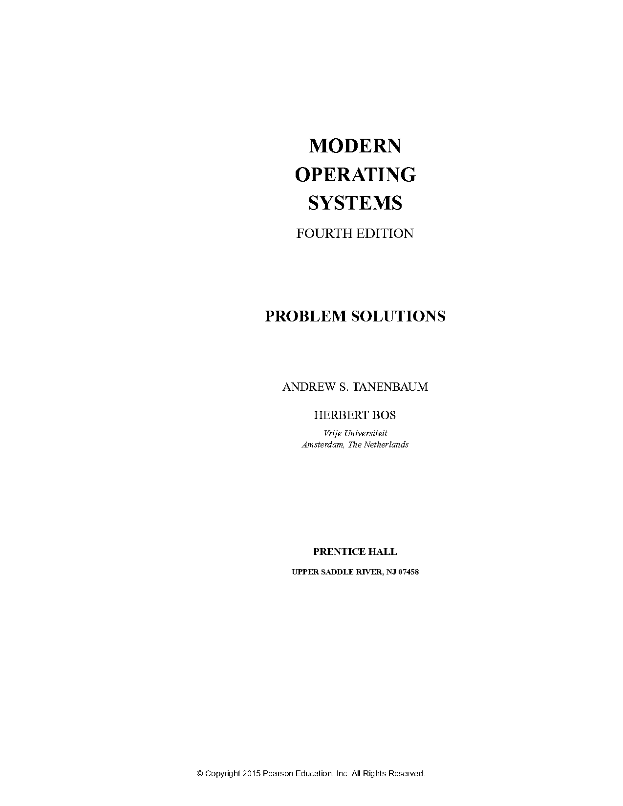 modern operating systems andrew s tanenbaum solution manual