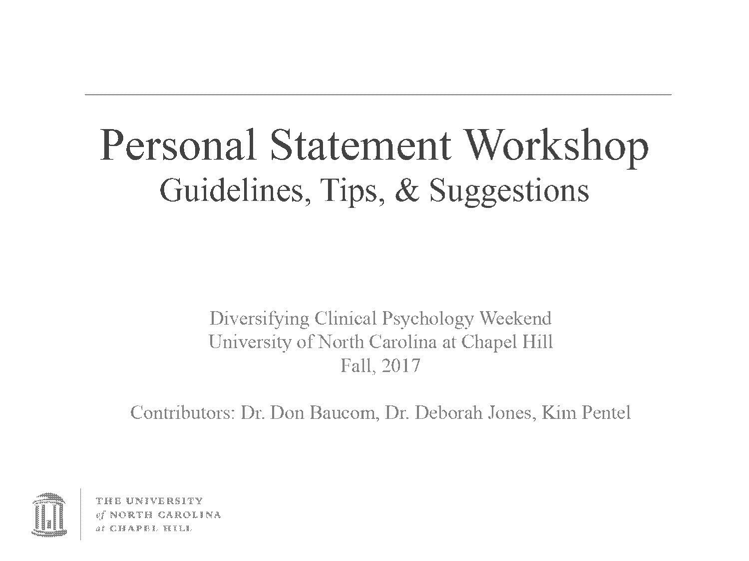 how to write a personal statement for graduate school psychology