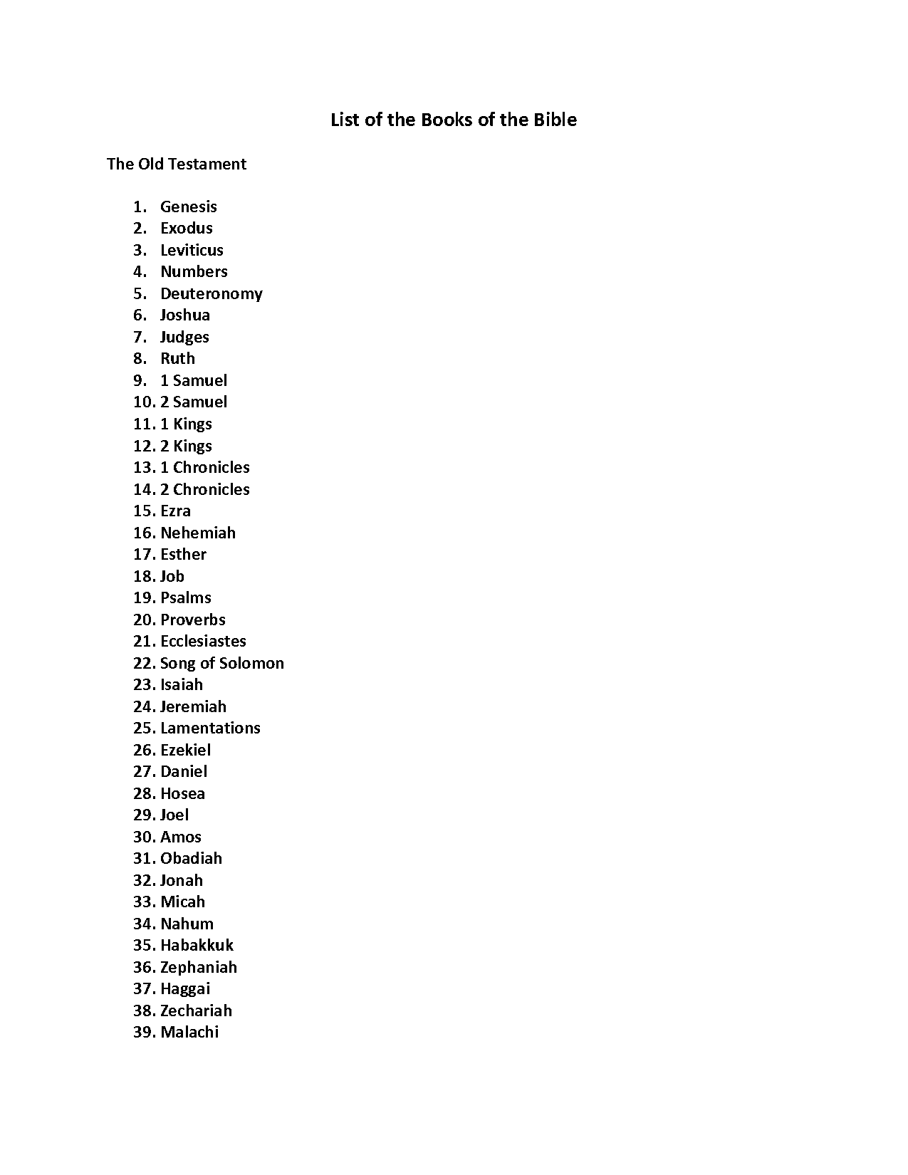 how many books are in the old testament kjv