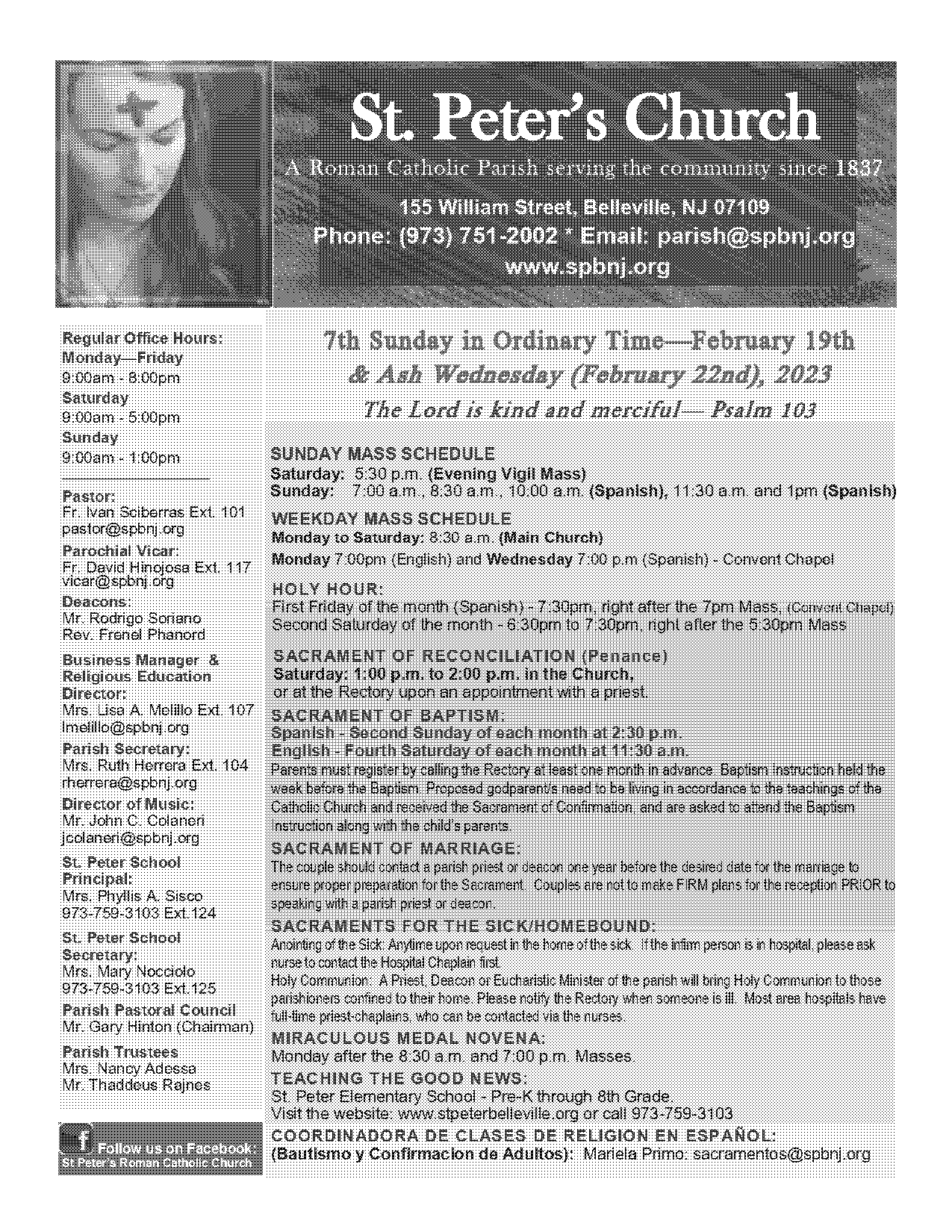 cathedral belleville il mass schedule