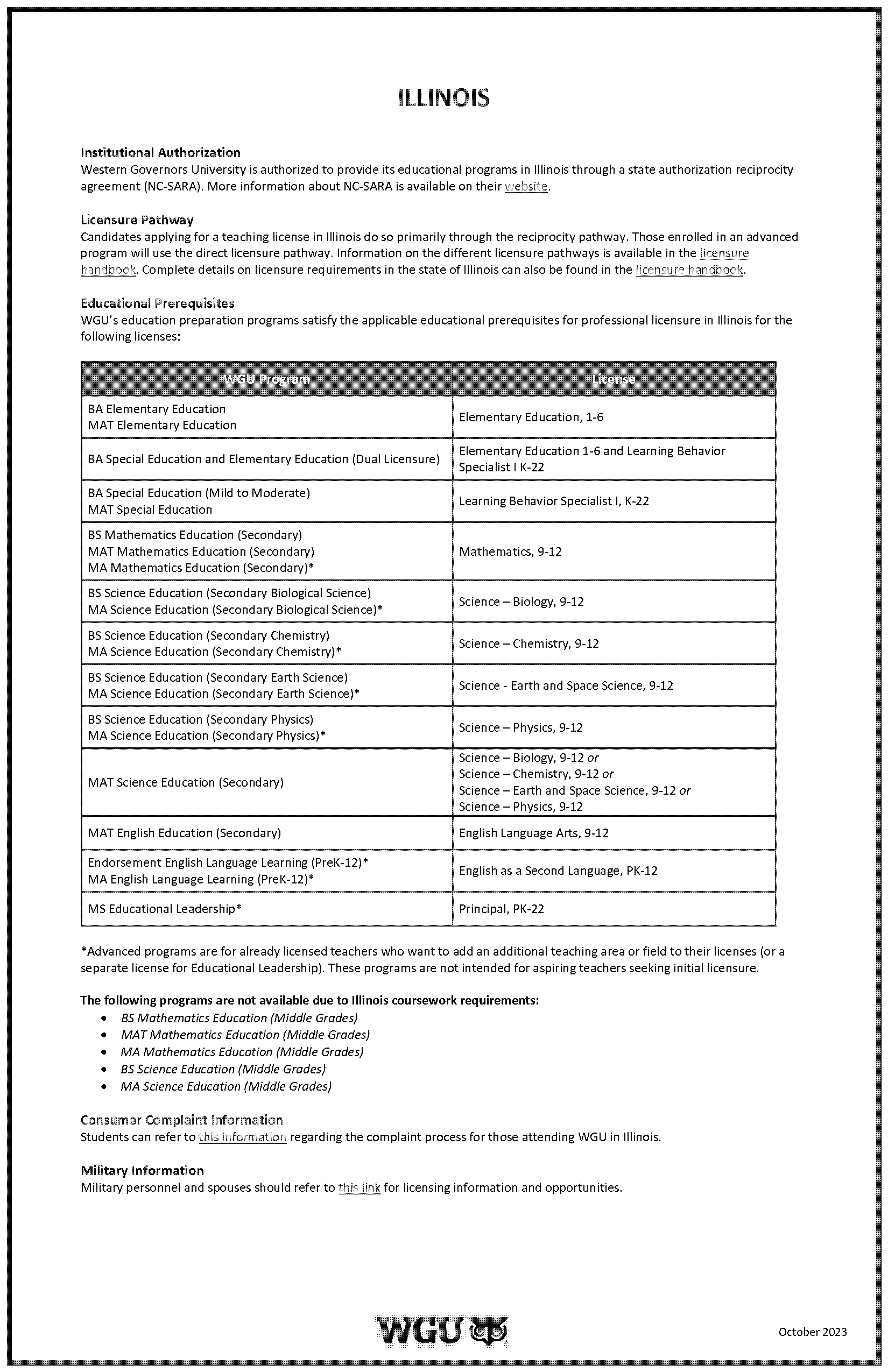 illinois teachers license requirements