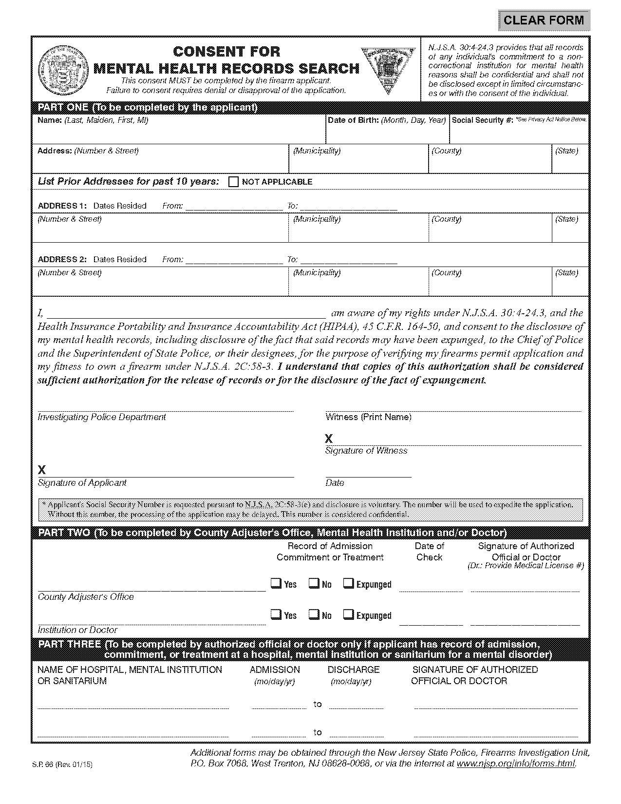 sample consent form for mental health