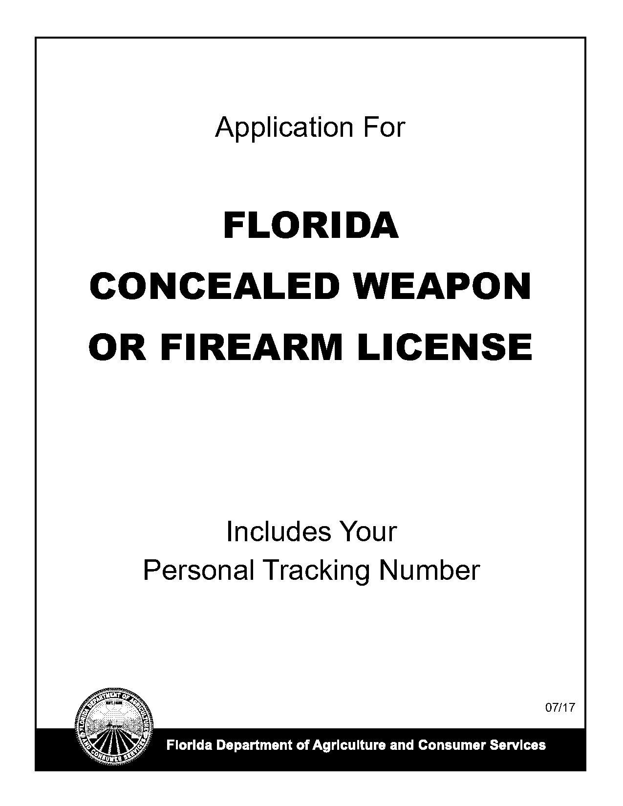 florida permit to carry application