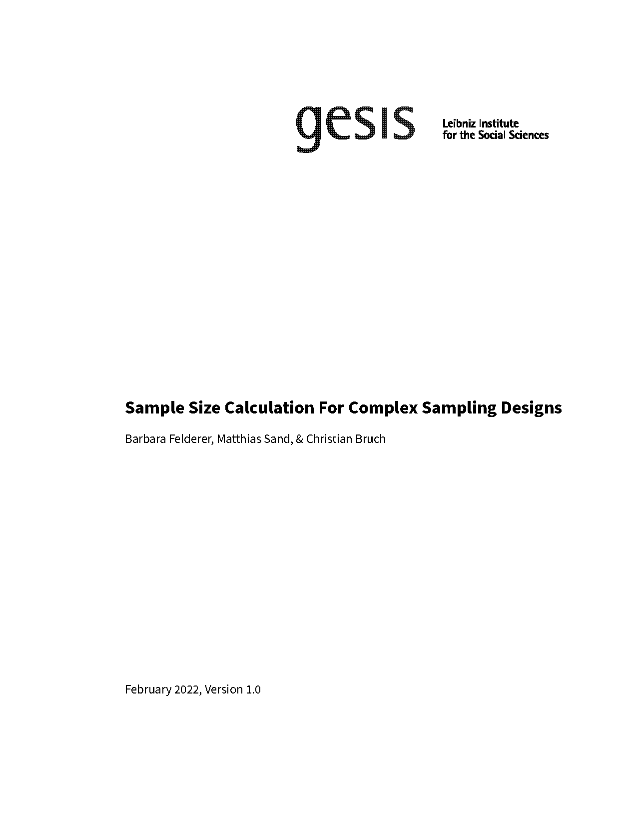 sample size calculation for survey study