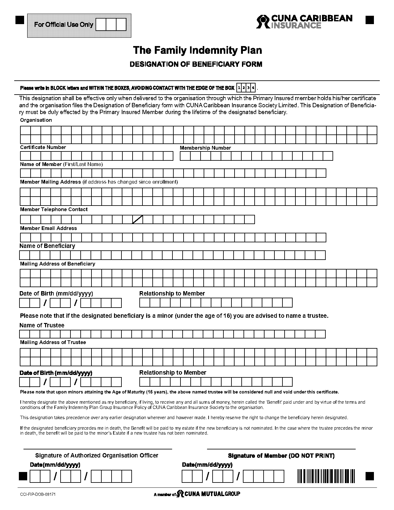 family indemnity plan trinidad