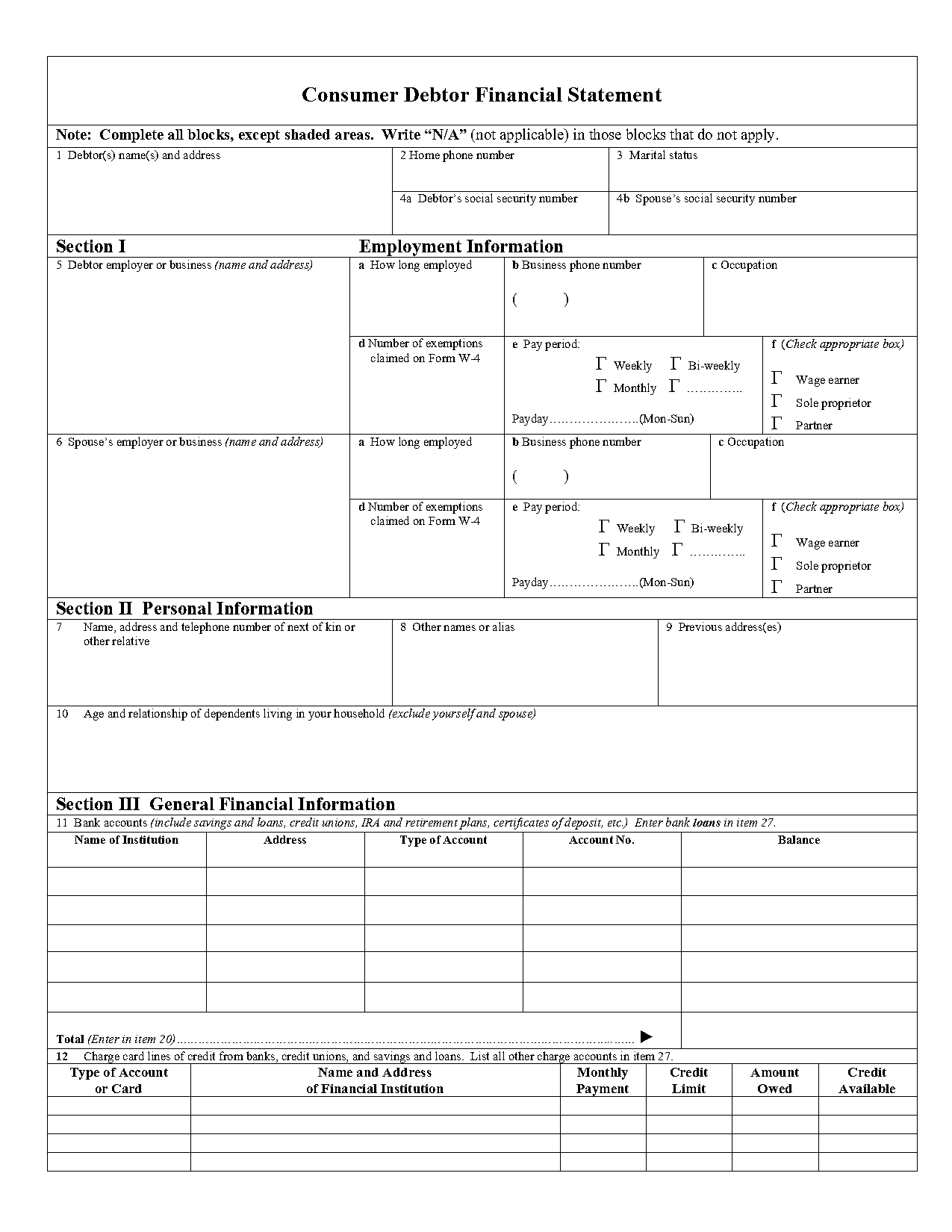 personal monthly expense report template