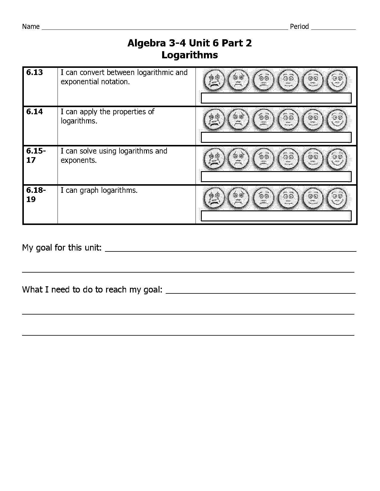 solving exponential and logarithmic functions worksheet with answers