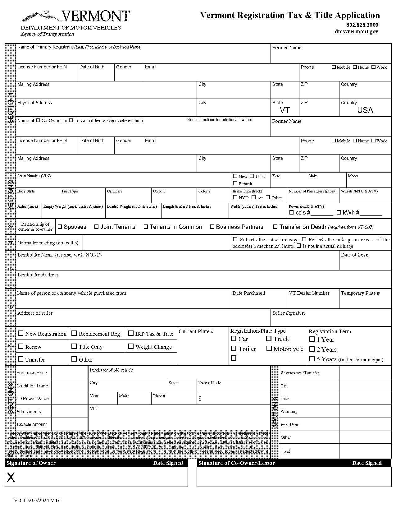 ct dmv registration form trailer