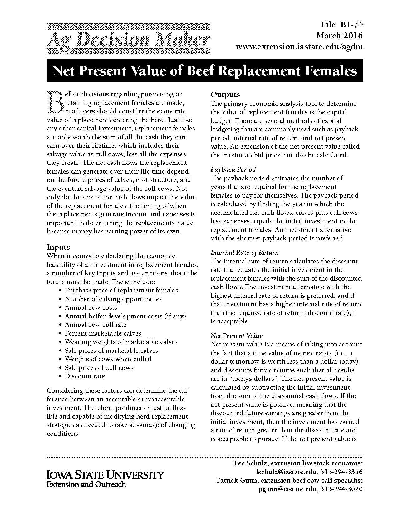 discounted payback period vs net present value