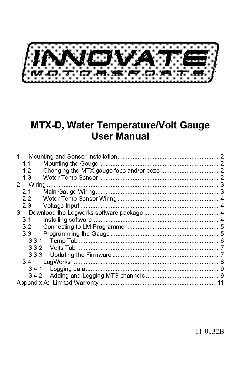 instructions install water temp guage