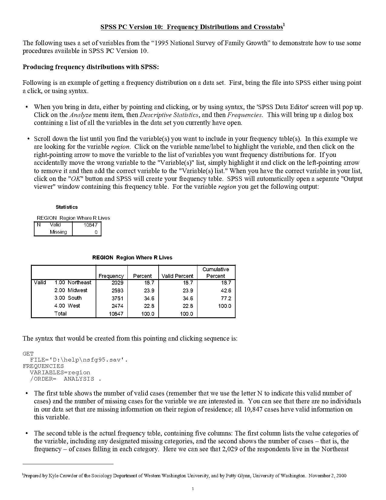 frequency table column vs column in r