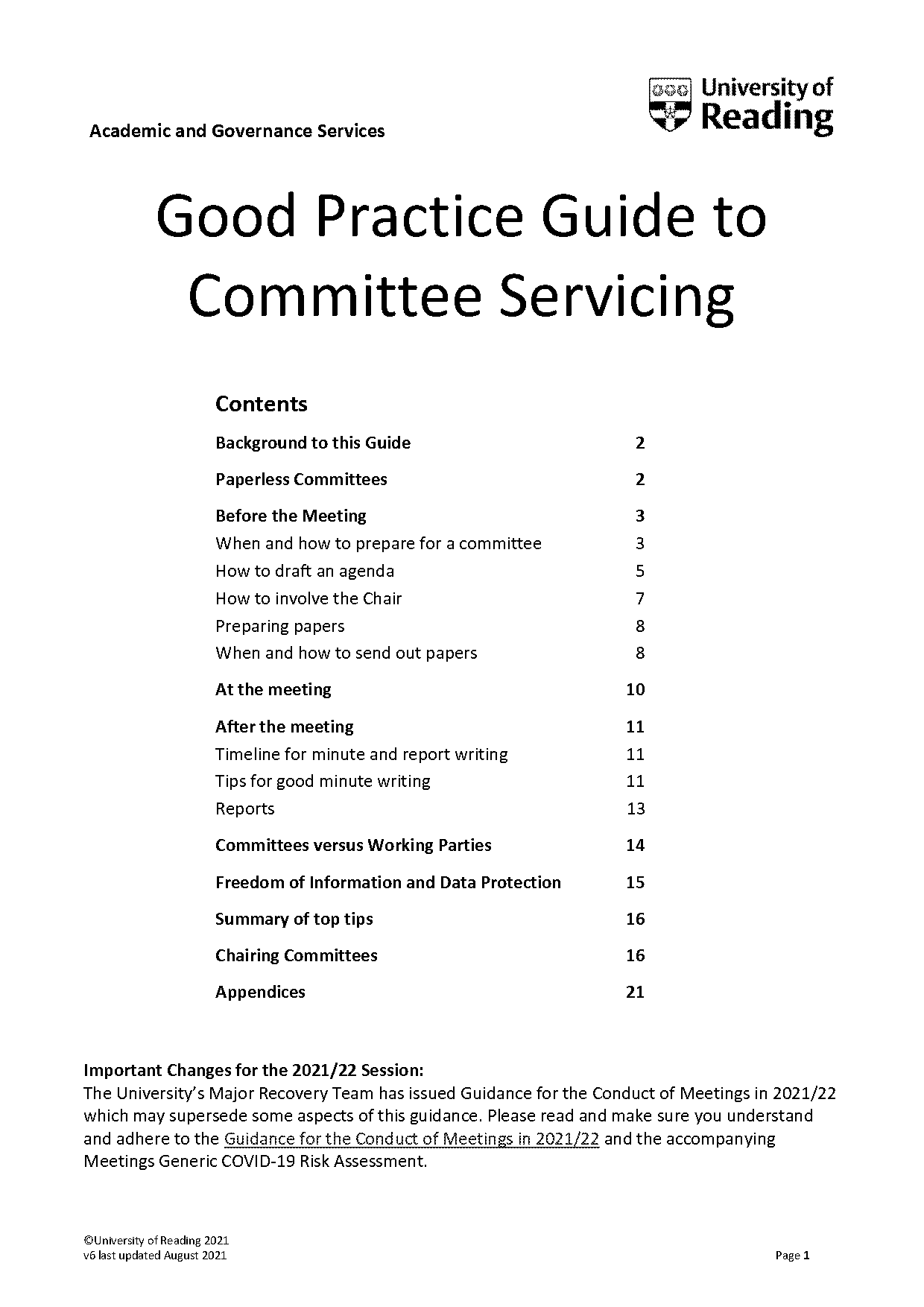 good practice guide minute taking