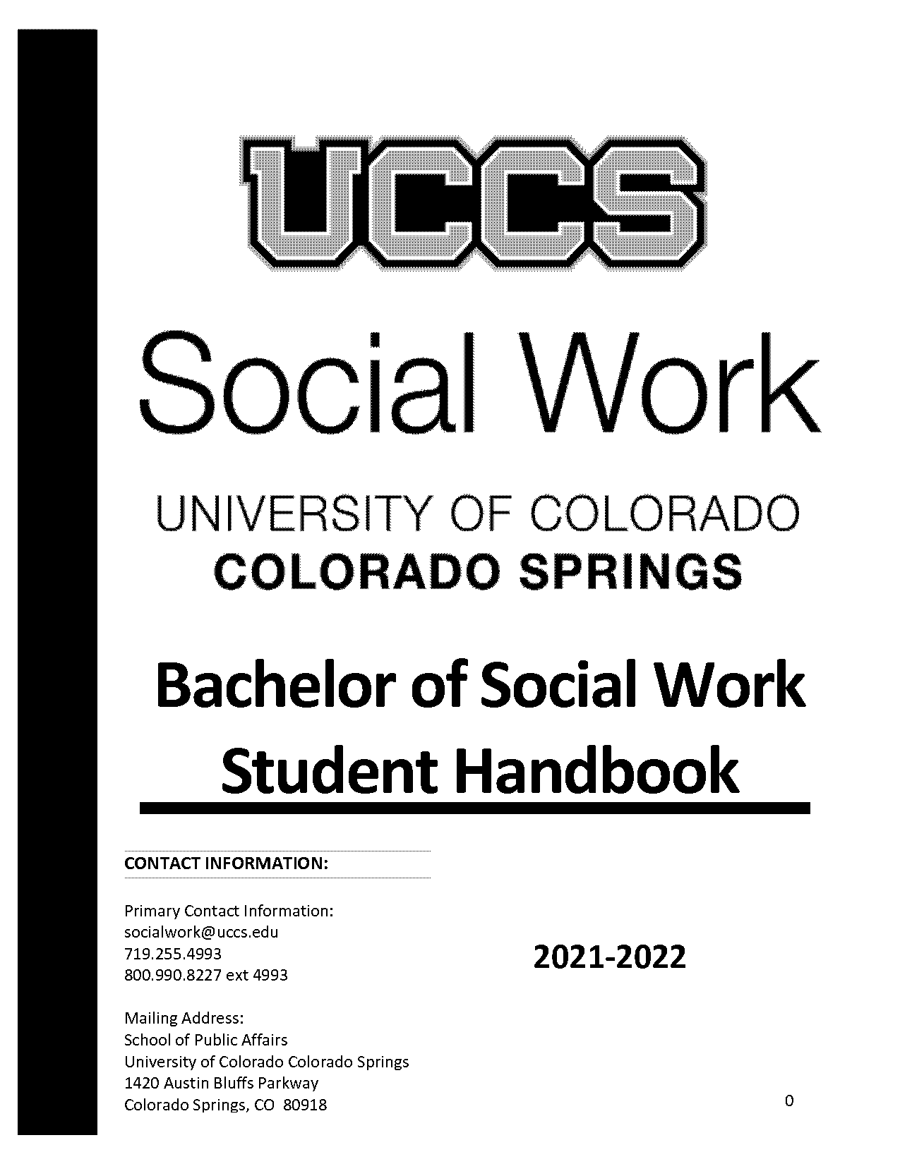 bsw handbook simmons college