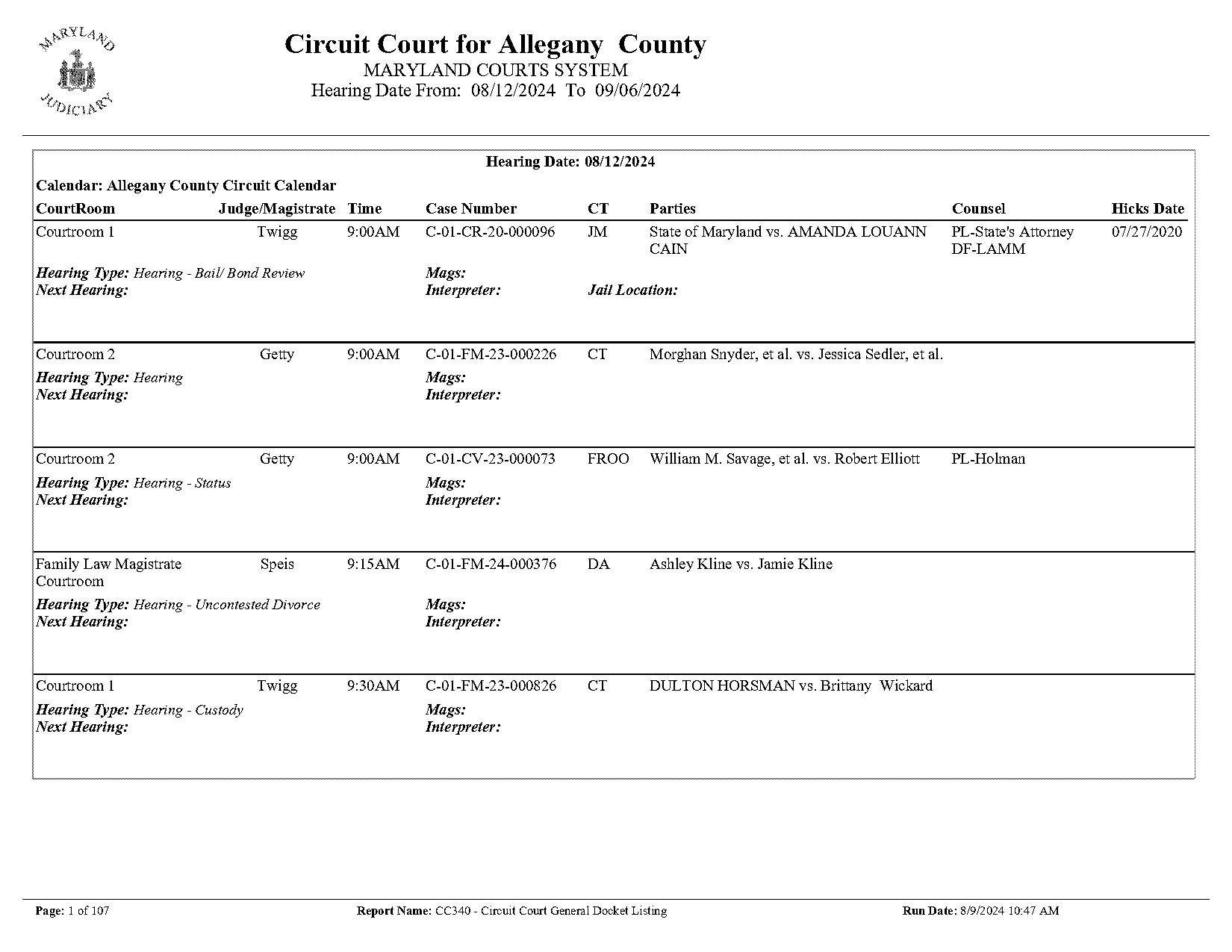 maryland criminal court records