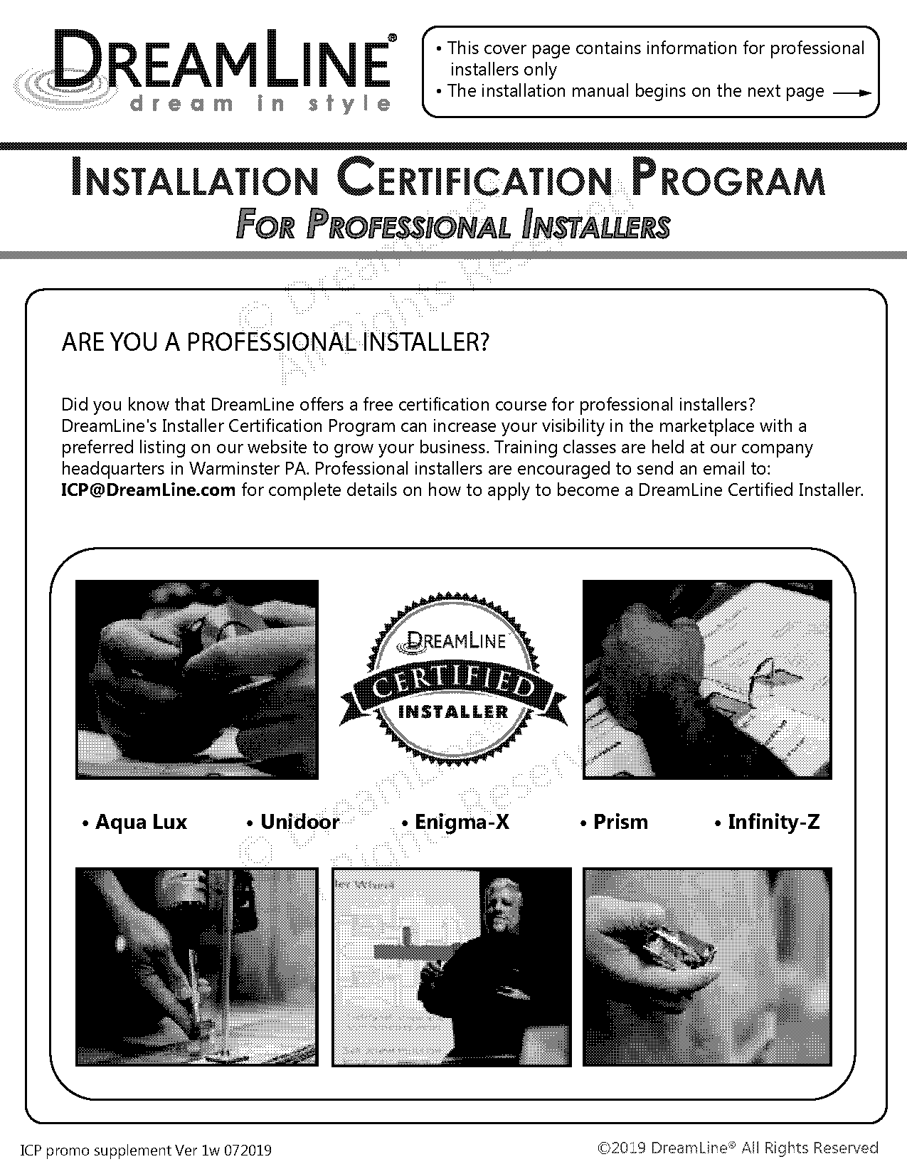 glass warehouse alcove door installation instructions