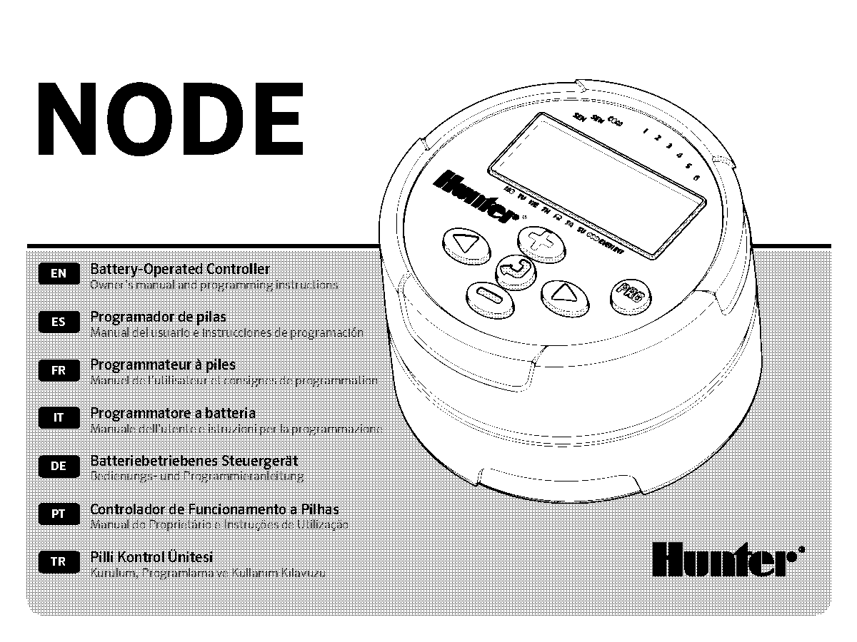 hunter irrigation timer instructions