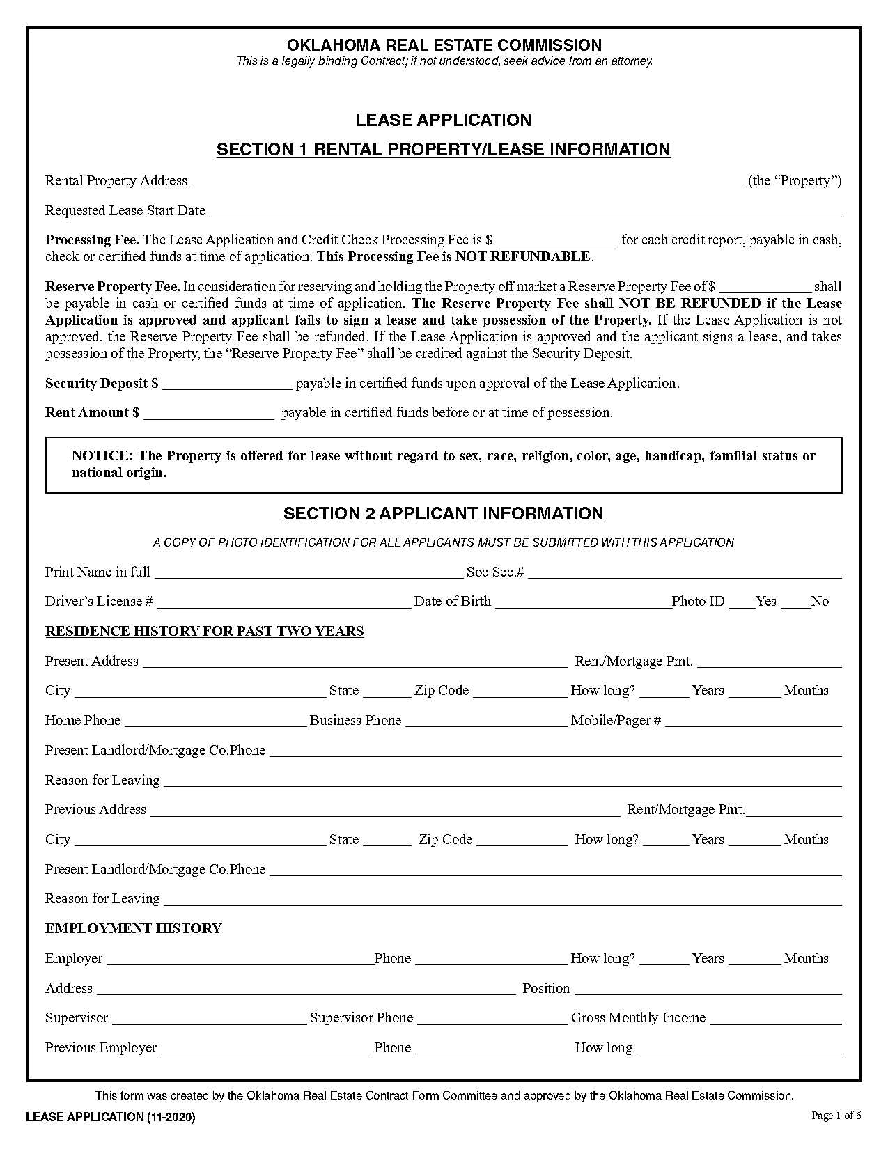 free rental application pdf fillable